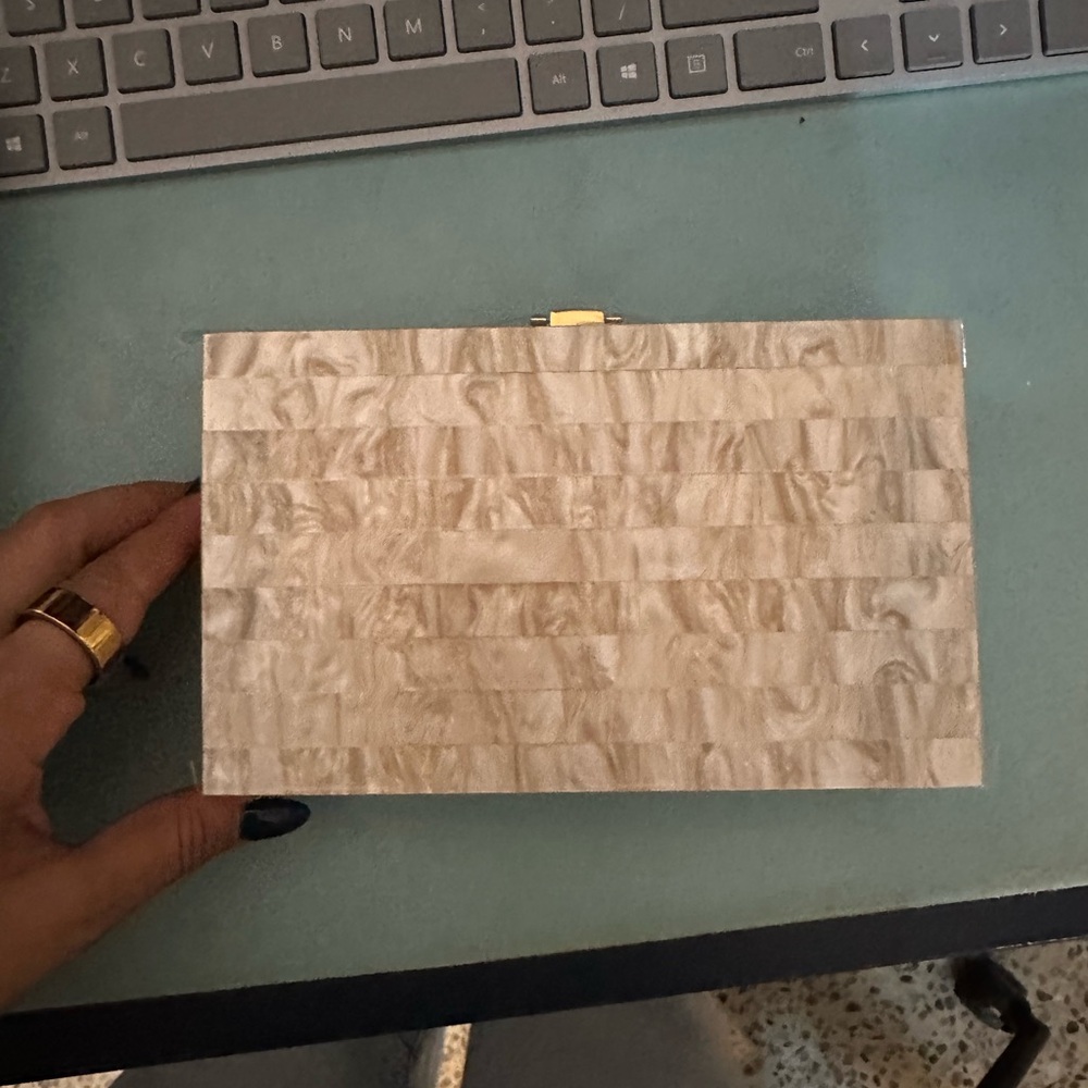 Elegant Cream Clutch